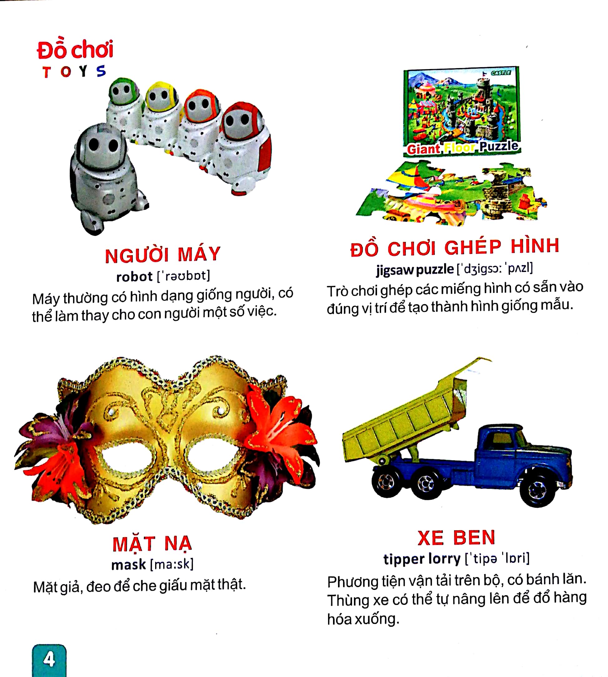từ điển tranh dành cho thiếu nhi - đồ chơi đồ dùng văn phòng - Ảnh 4