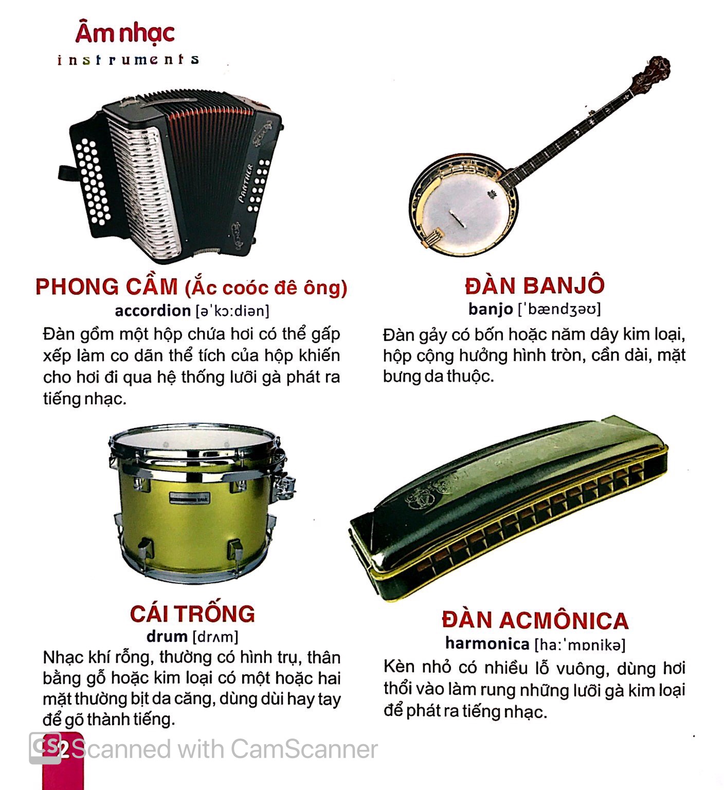 từ điển tranh dành cho thiếu nhi - giao thông, thể thao, âm nhạc - Ảnh 3