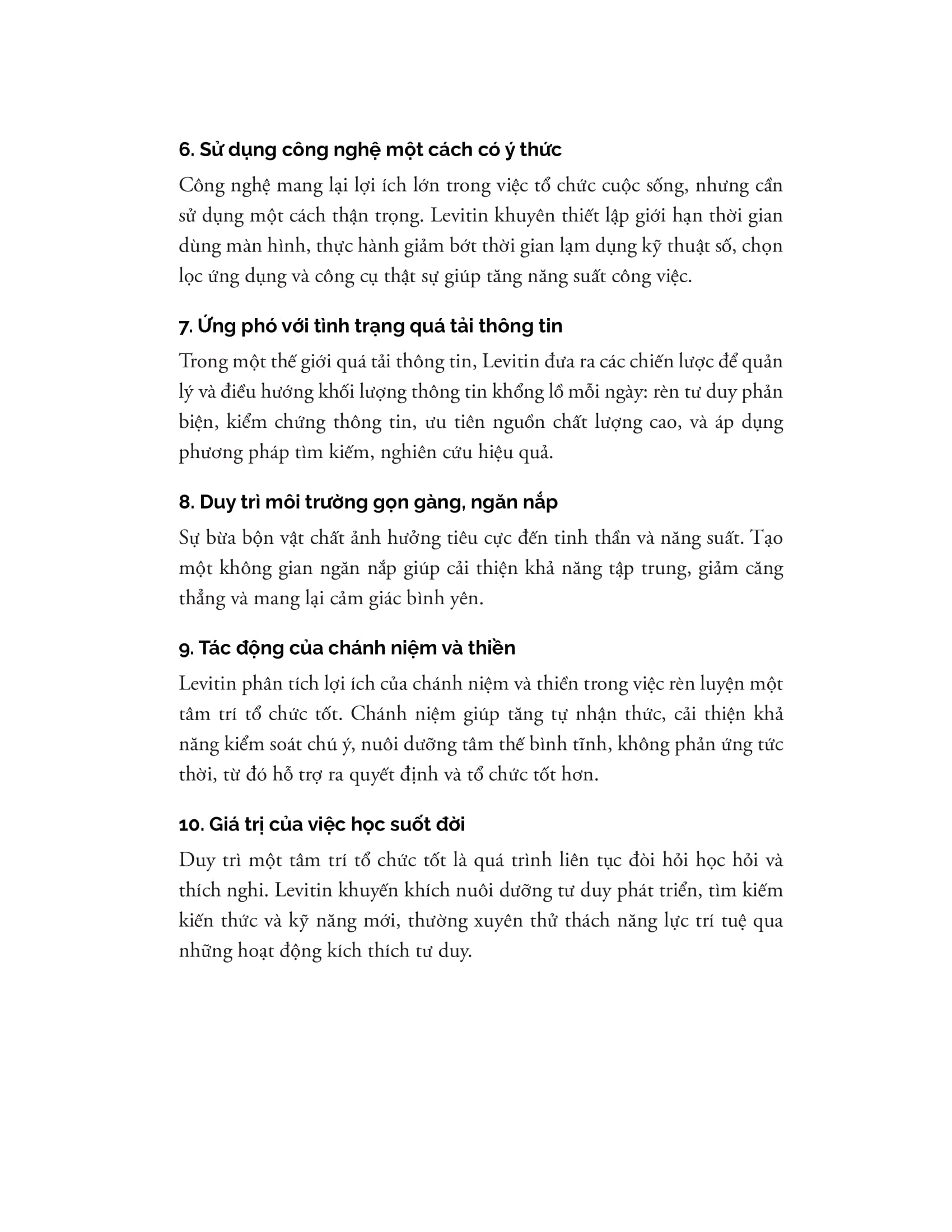 Tư Duy Có Tổ Chức - Phương Pháp Hiệu Quả Trong Điều Hướng Dòng Chảy Thông Tin - Ảnh 5