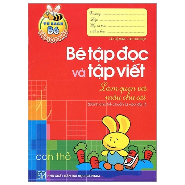 tủ sách cho bé vào lớp 1 - bé tập đọc và tập viết