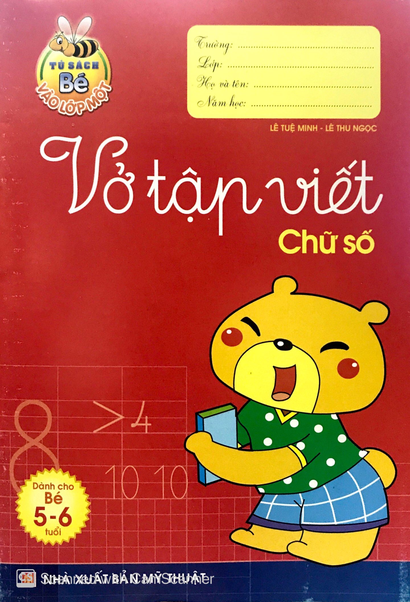 tủ sách cho bé vào lớp 1 - vở tập viết chữ số (dành cho trẻ mẫu giáo 5 - 6 tuổi) - tái bản 2020 - Ảnh 2