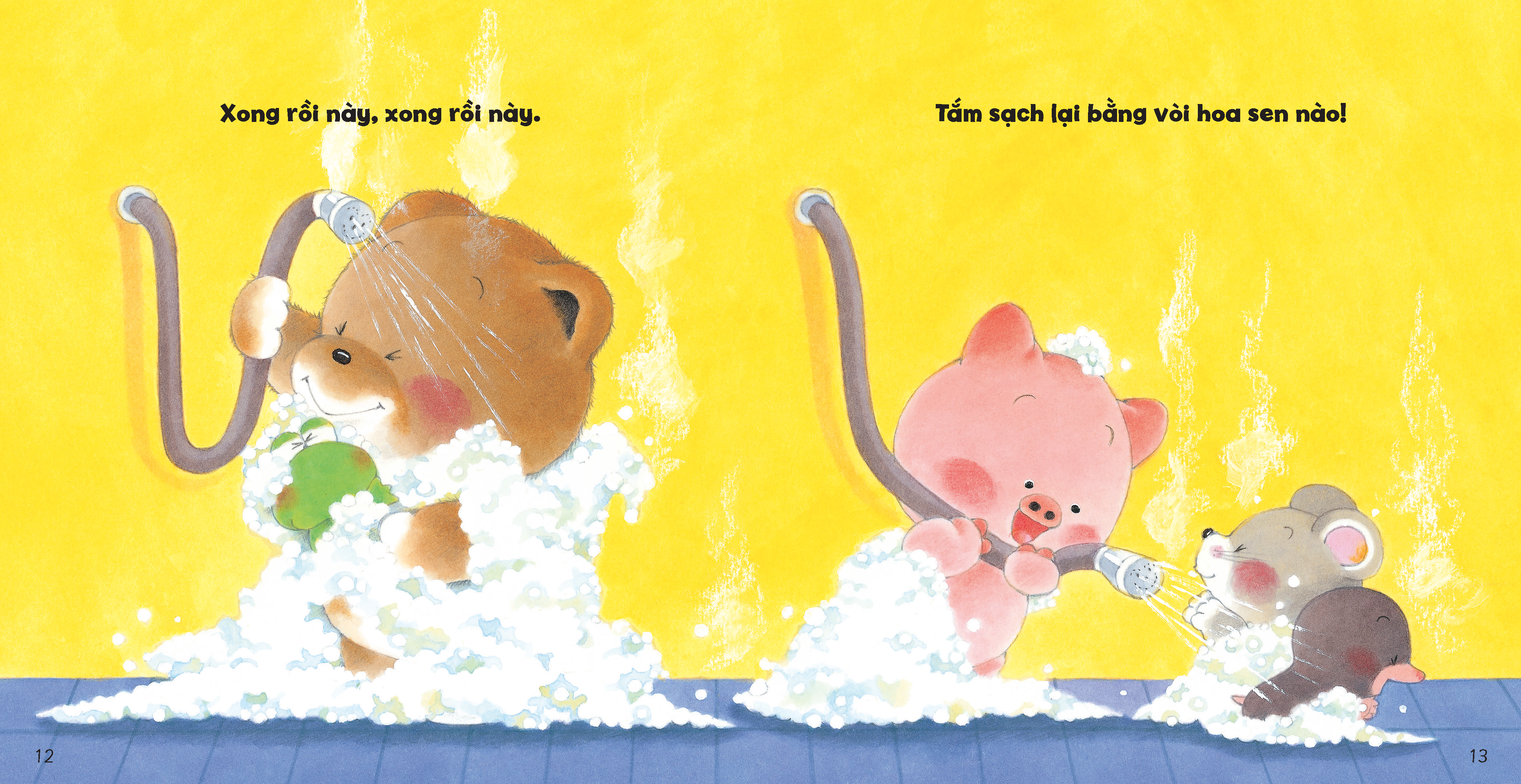 tủ sách ehon cho bé - cùng tắm nào! - bìa cứng - Ảnh 5