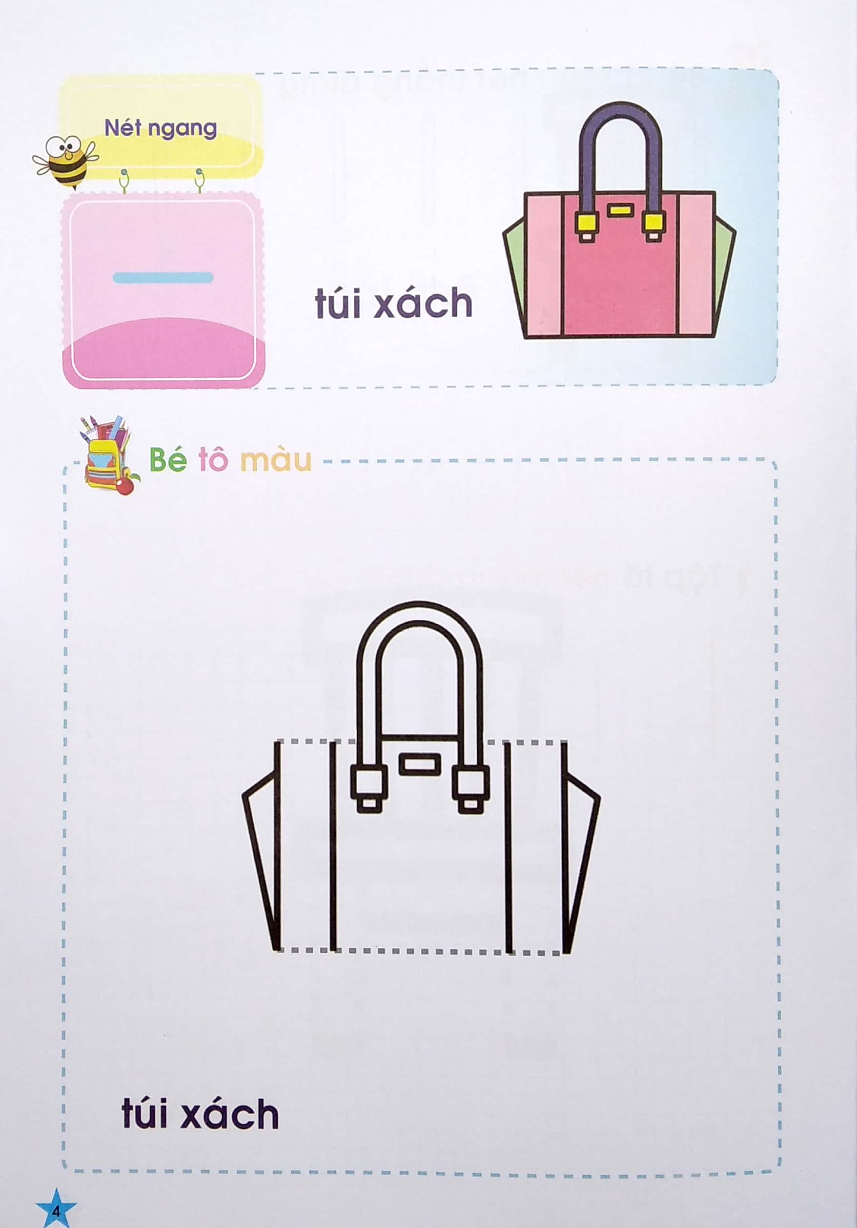 tủ sách mầm non - bé làm quen với các nét cơ bản (dành cho trẻ 5-6 tuổi) - Ảnh 4