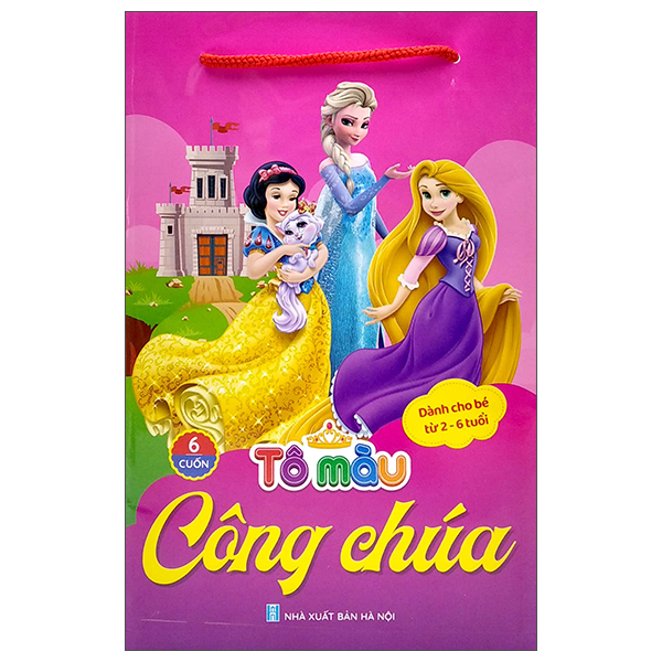 túi tô màu công chúa (bộ 6 cuốn)