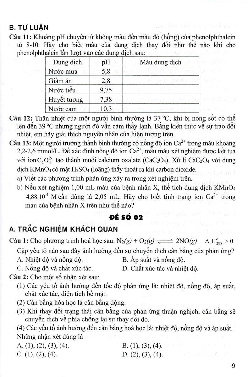 tuyển tập đề kiểm tra môn hoá học 11 - Ảnh 9