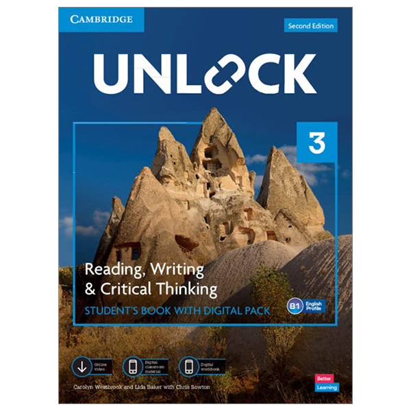 unlock level 3 reading, writing and critical thinking student's book with digital pack