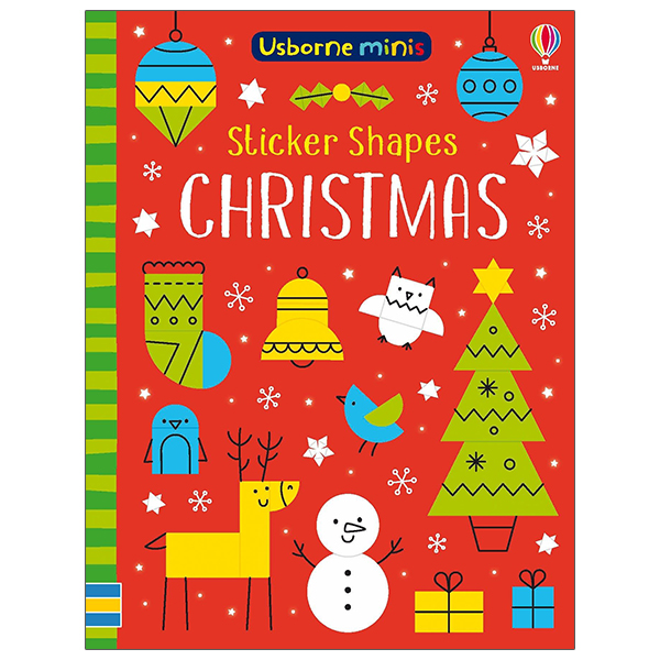 usborne minis: sticker shapes christmas