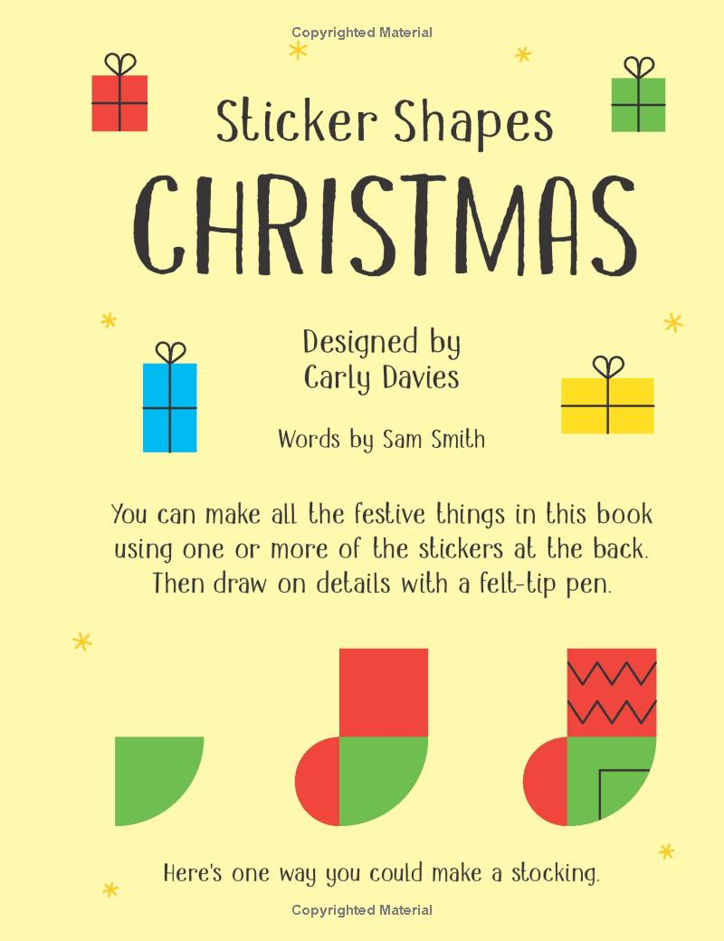 usborne minis: sticker shapes christmas - Ảnh 3