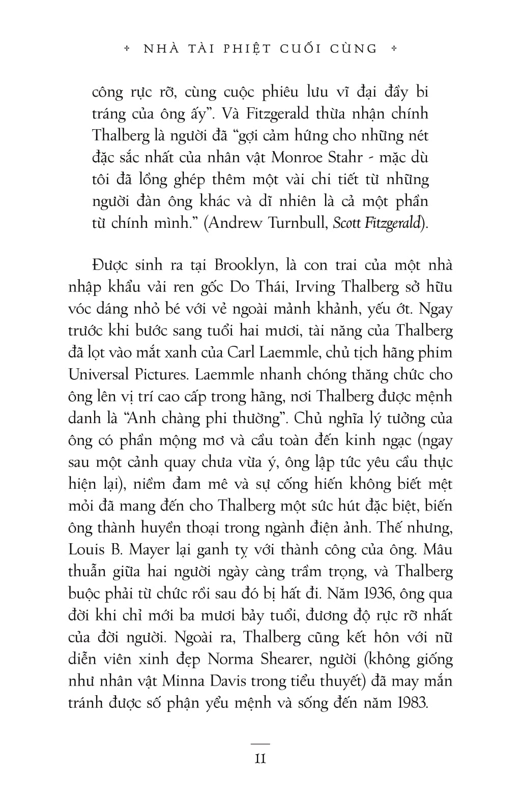 văn học kinh điển - nhà tài phiệt cuối cùng - Ảnh 9