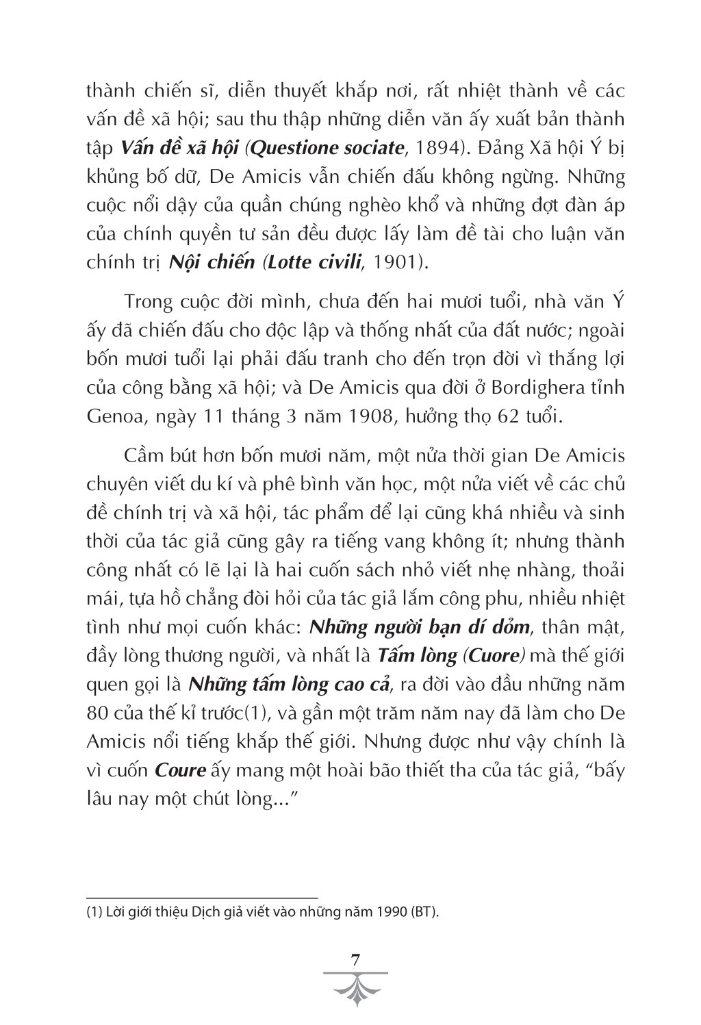văn học ý - tác phẩm chọn lọc - những tấm lòng cao cả (tái bản 2022) - Ảnh 4