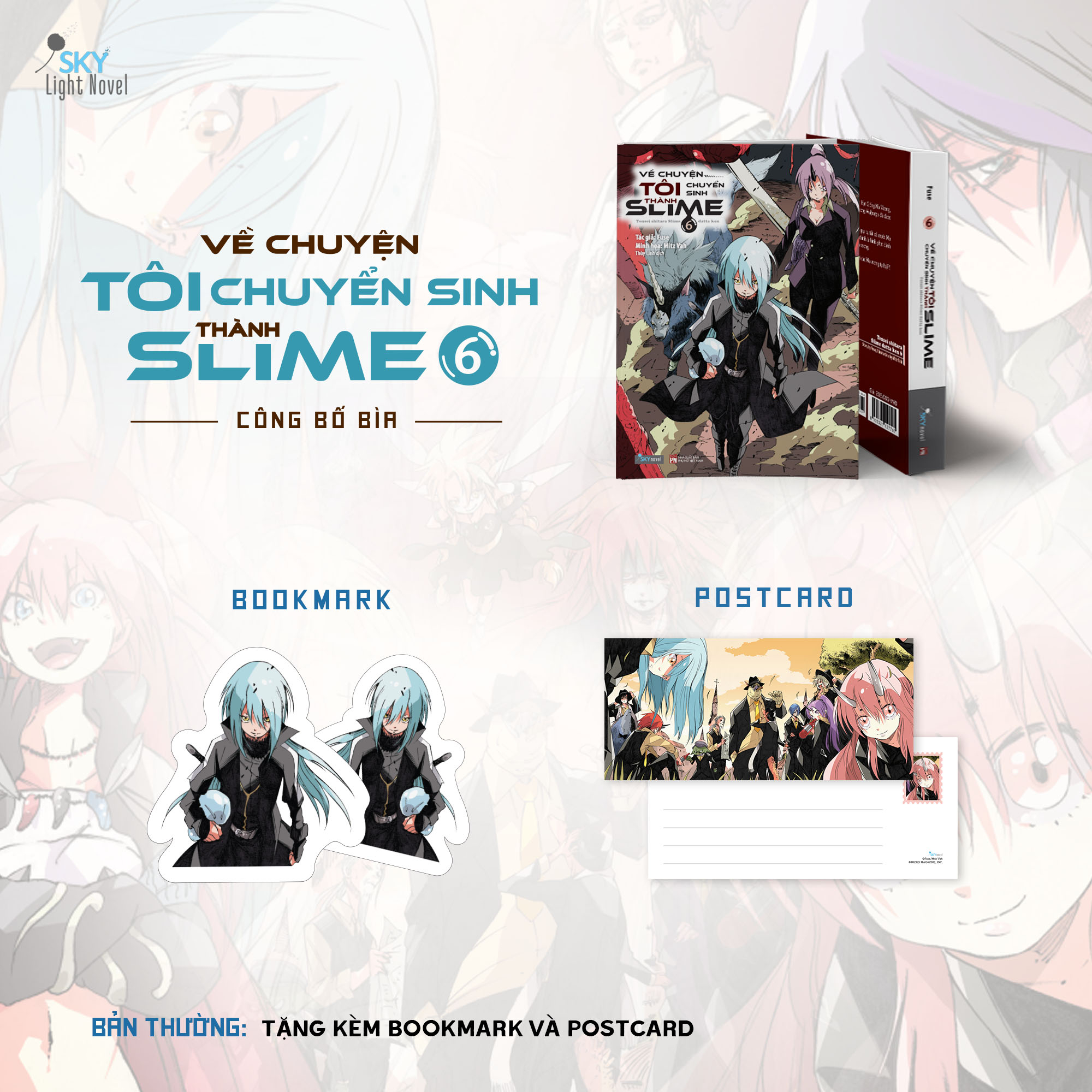 về chuyện tôi chuyển sinh thành slime - tập 6 - tặng kèm bookmark + postcard - Ảnh 2
