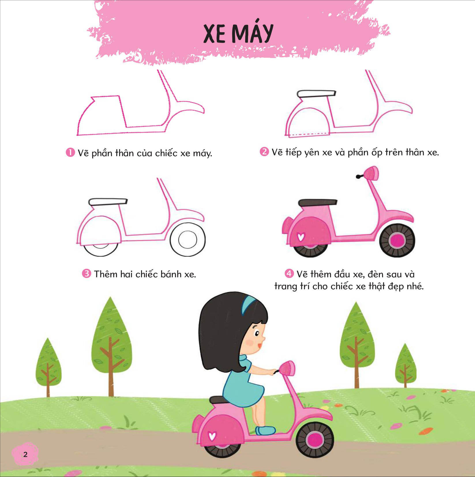 vẽ tất tật từ những hình cơ bản - phương tiện giao thông (tái bản 2023) - Ảnh 2