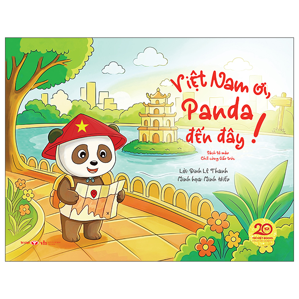 Việt Nam Ơi, Panda Đến Đây! - Sách Tô Màu - Chill Cùng Gấu Trúc