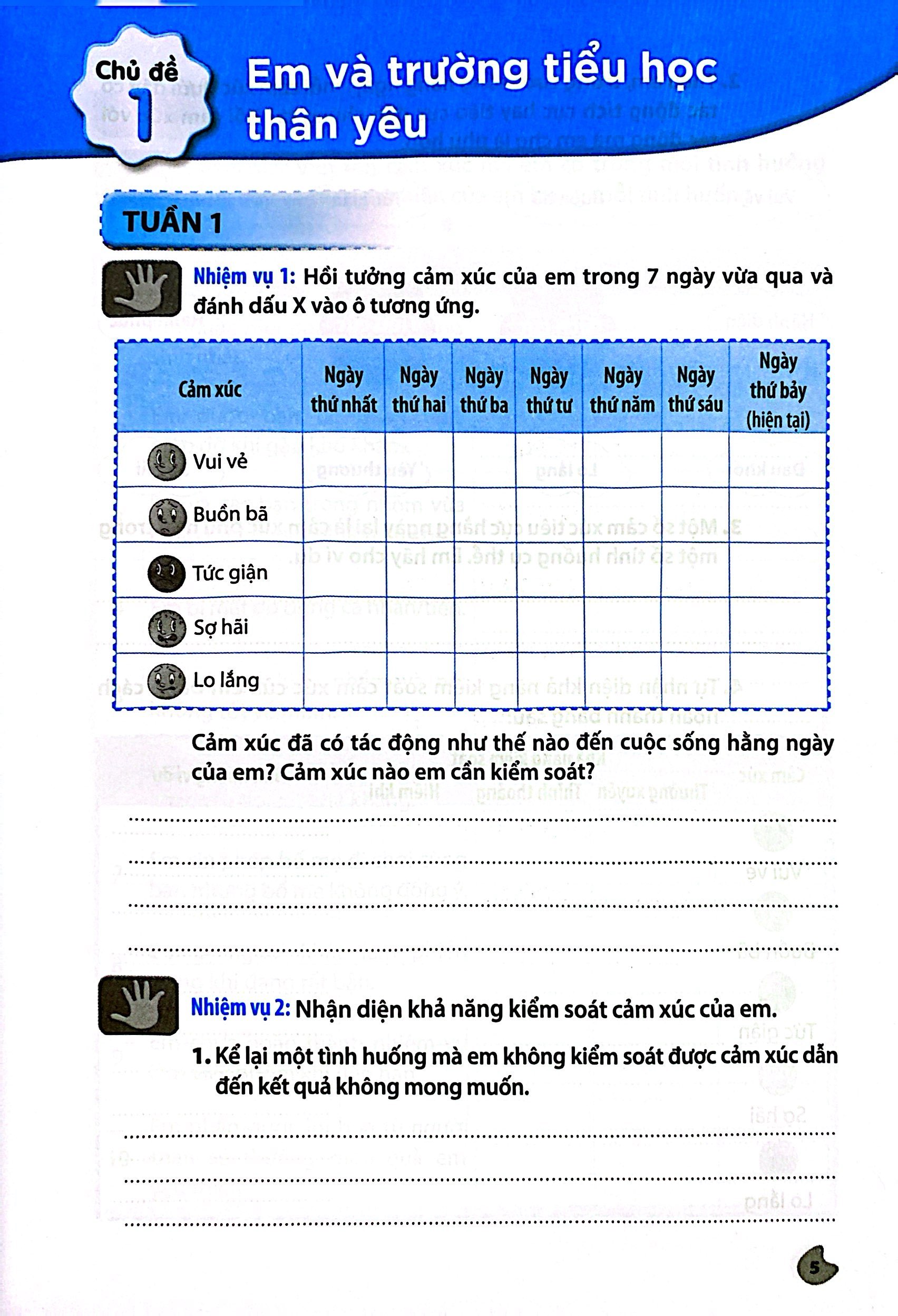 vở bài tập hoạt động trải nghiệm, hướng nghiệp 5 - bản 1 (chân trời) (chuẩn) - Ảnh 5