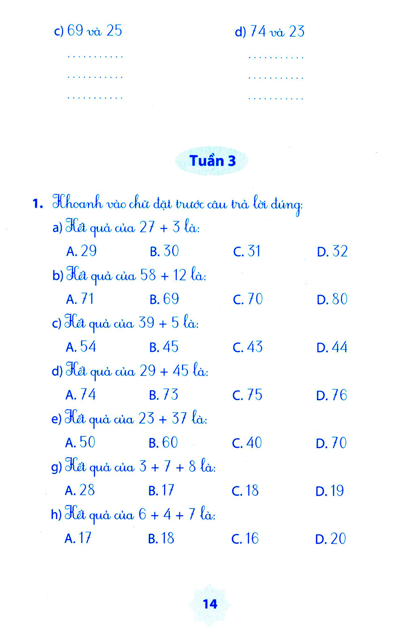 vở bài tập môn toán học kì 1 (lớp 2) - Ảnh 11