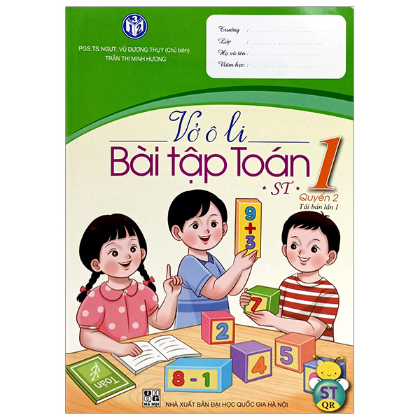 vở ô li bài tập toán 1 - quyển 2 (sáng tạo)