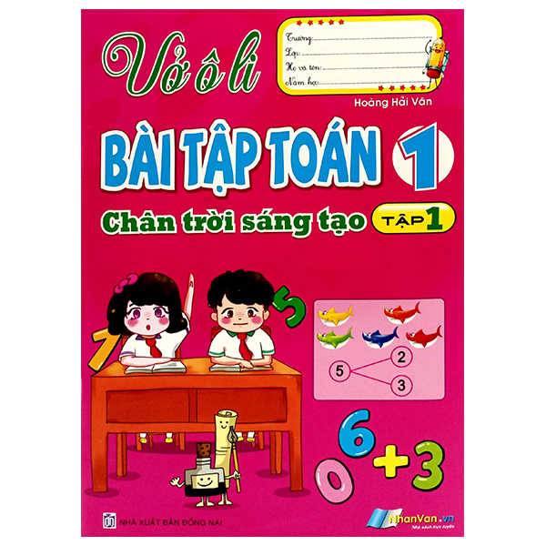 vở ô li bài tập toán 1 - tập 1 (chân trời sáng tạo)