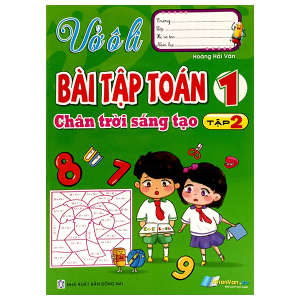 vở ô li bài tập toán 1 - tập 2 (chân trời sáng tạo)