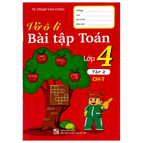 vở ô li bài tập toán lớp 4 - tập 2