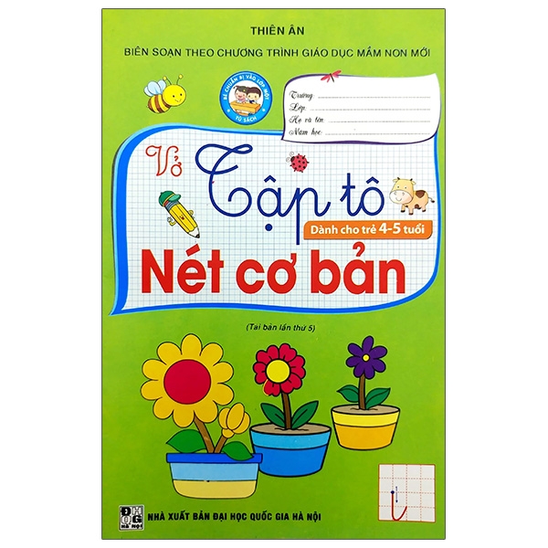 vở tập tô nét cơ bản (dành cho trẻ 4-5 tuổi)