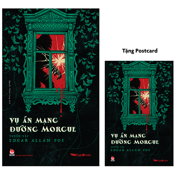 vụ án mạng đường morgue - tuyển tập edgar allan poe - tặng postcard