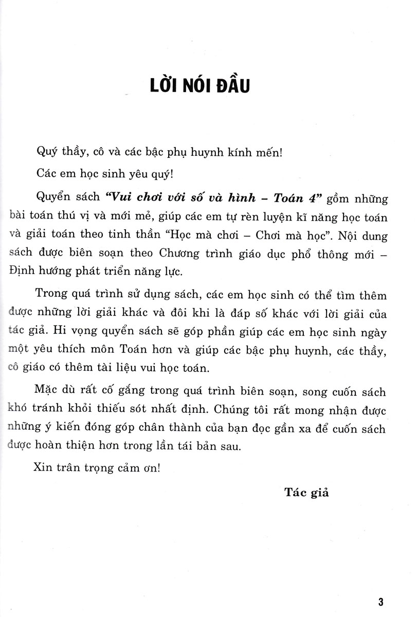 vui chơi với số và hình toán 4 (dùng chung cho các bộ sgk hiện hành) - Ảnh 3