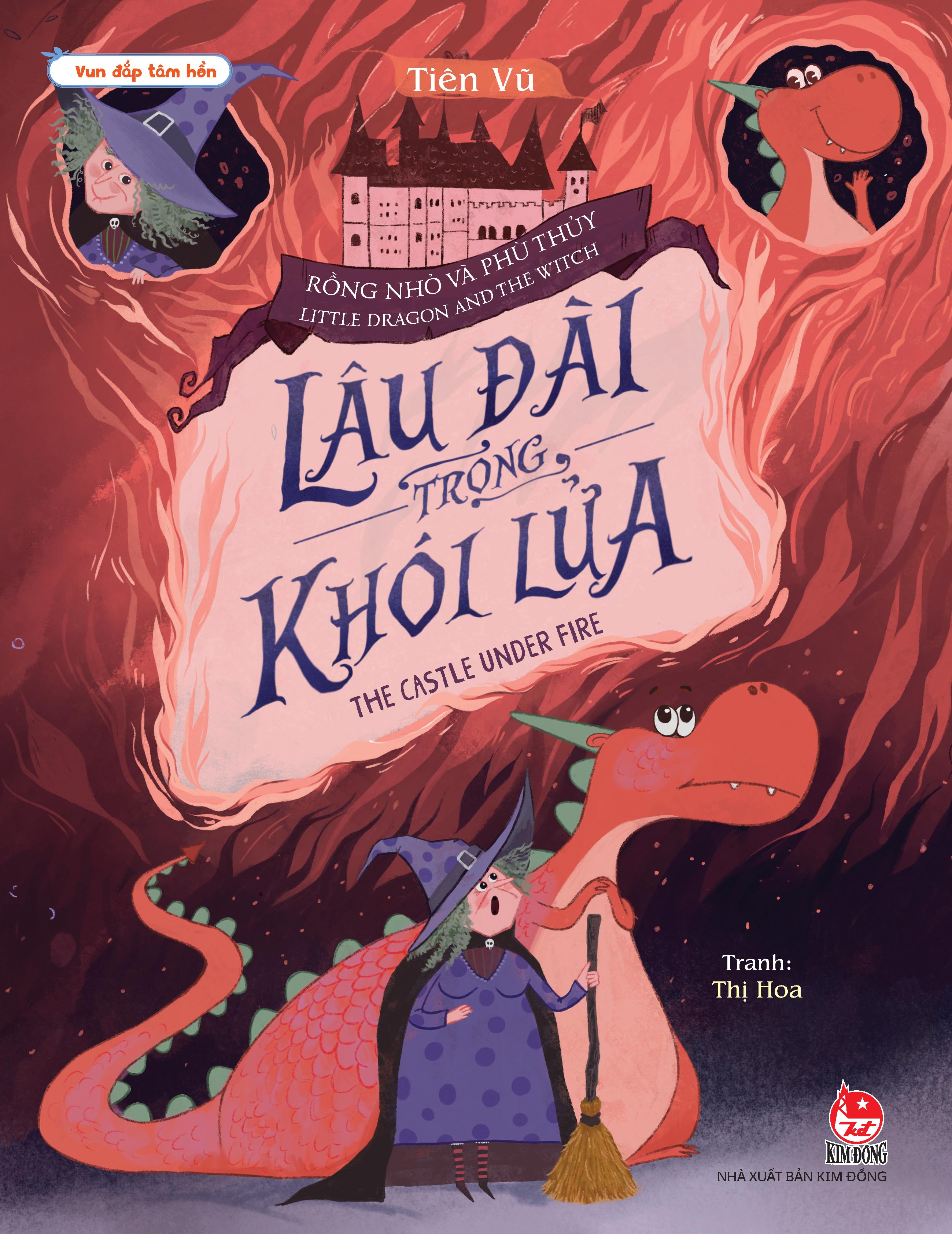 vun đắp tâm hồn - rồng nhỏ và phù thủy - little dragon and the witch - lâu đài trong khói lửa - the castle under fire - Ảnh 2