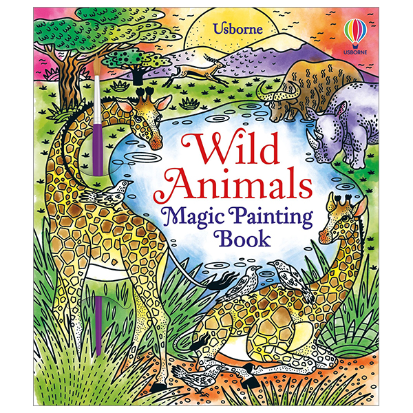 wild animals magic painting book