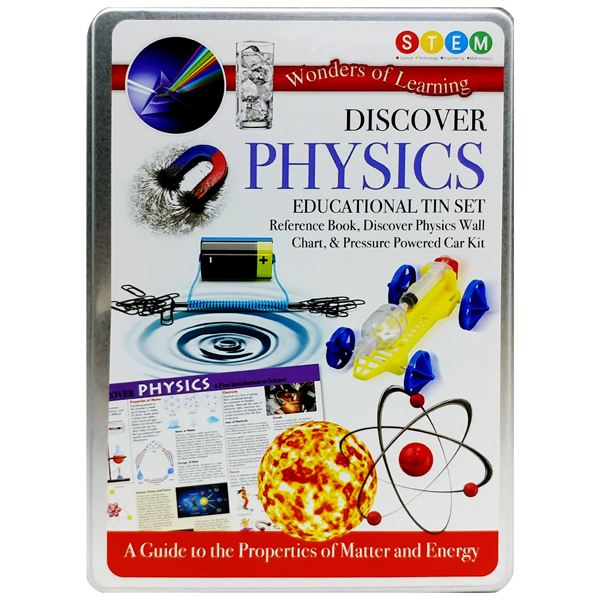 wonder of learning - physics - educational tin set