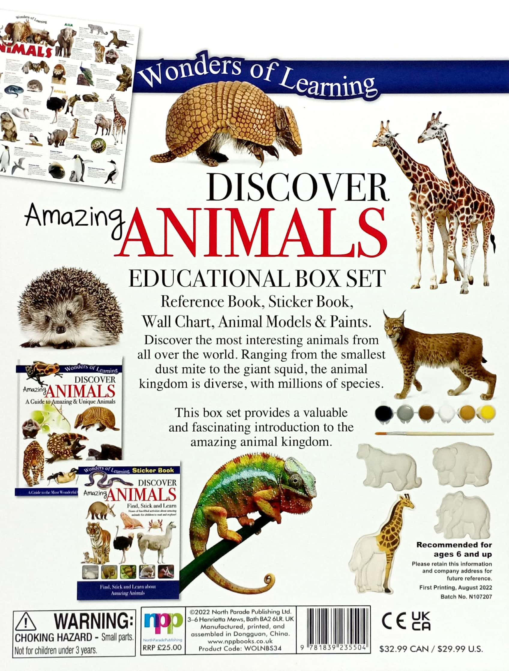wonders of learning - educational box set - amazing animals - Ảnh 5