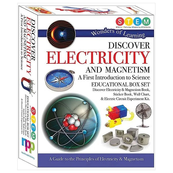 wonders of learning - large tin set - electricity and magnets