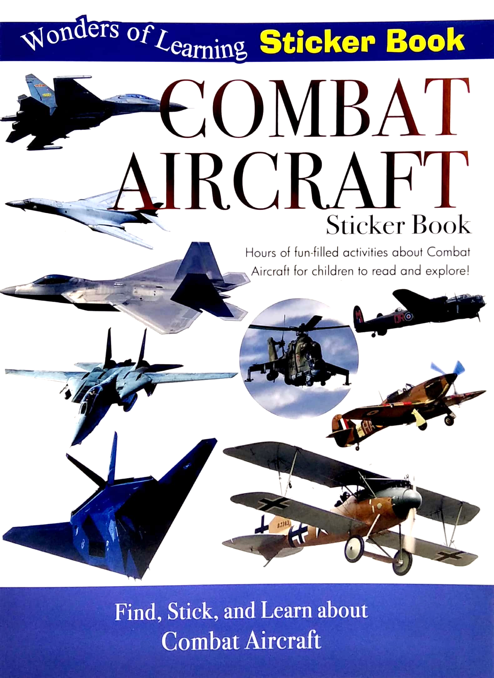 wonders of learning - sticker book - discover combat aircraft - Ảnh 2