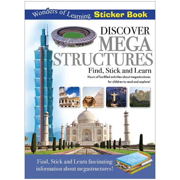 wonders of learning - sticker book - discover megastructures