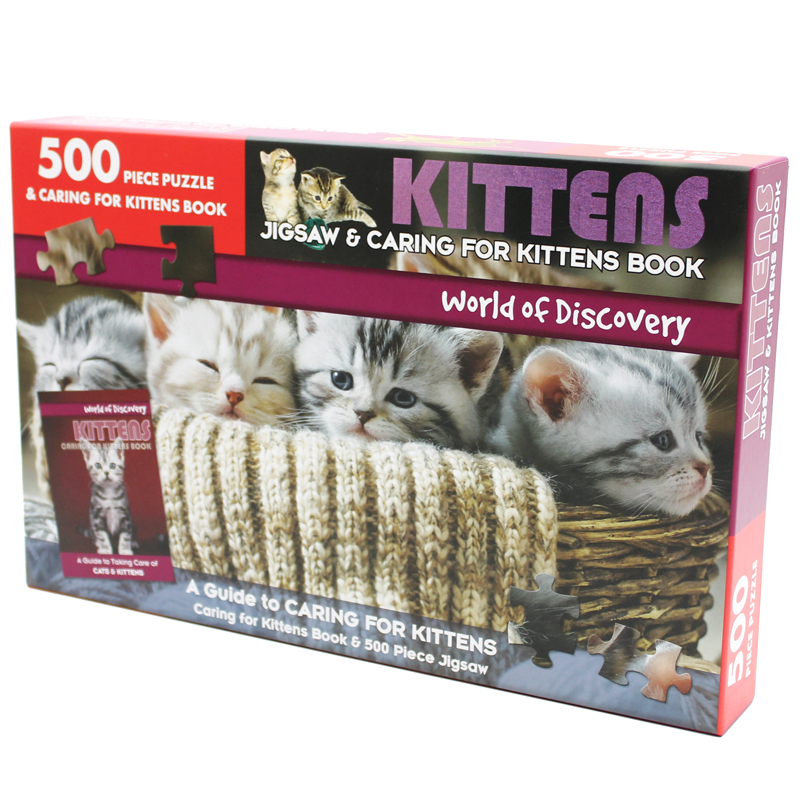 world of discovery - jigsaw & caring for kittens book: kittens - Ảnh 5