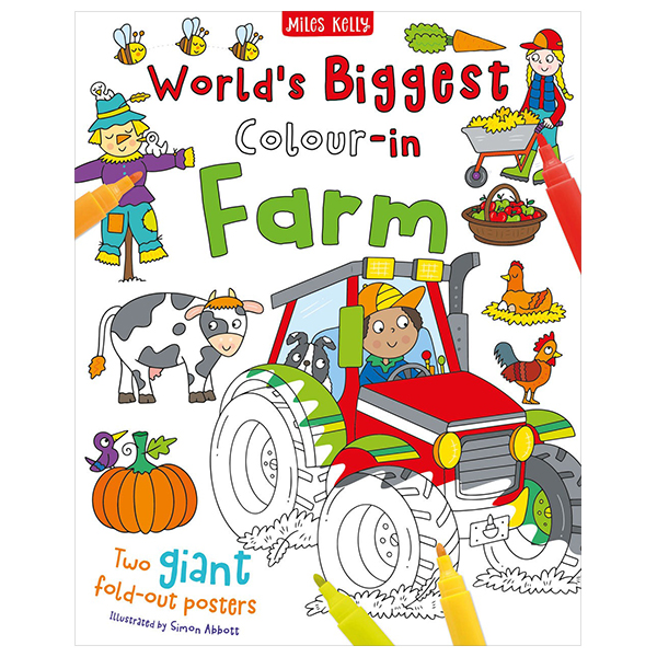 world's biggest colour-in: farm (2 posters)