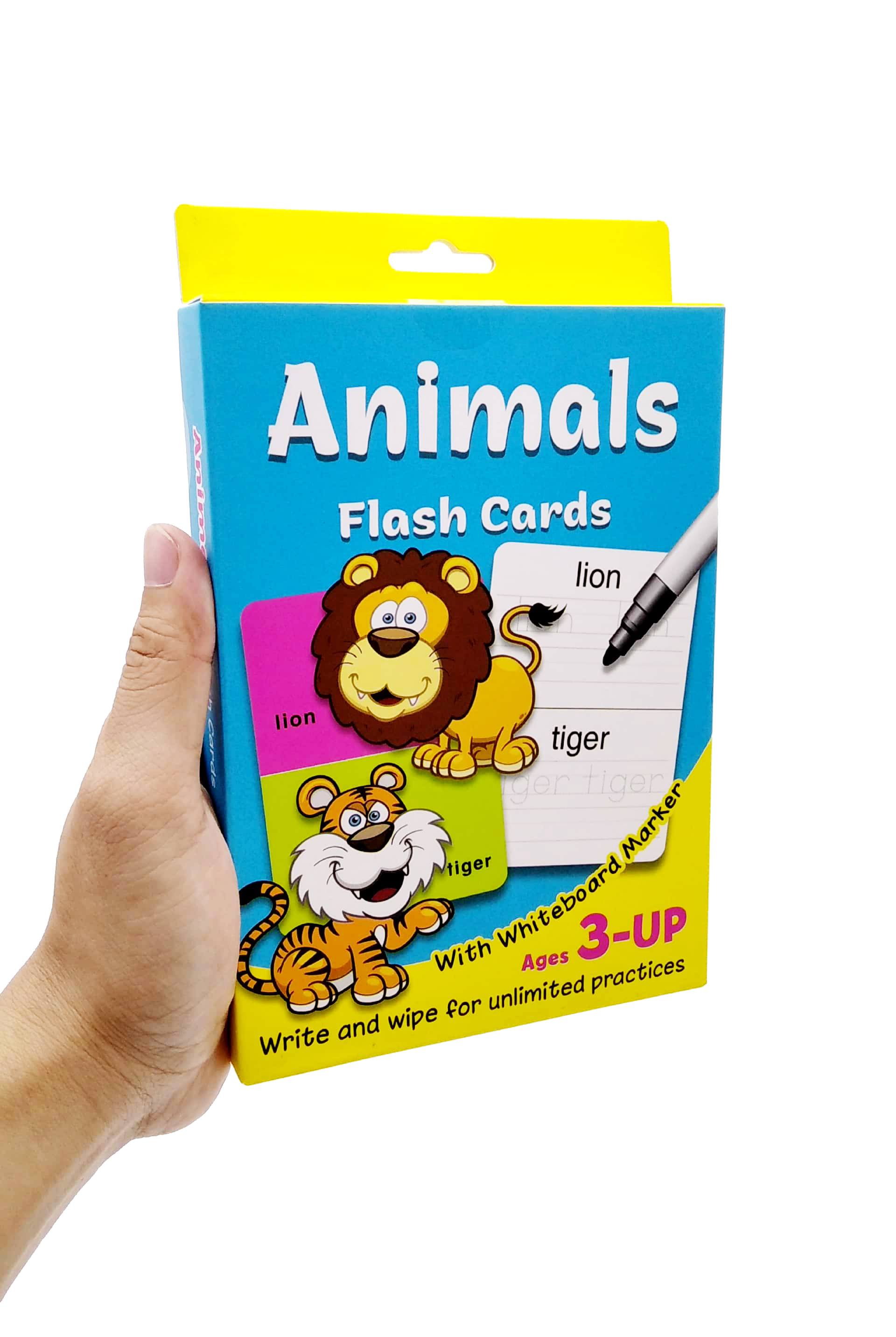 write & wipe flash cards - animals - Ảnh 7
