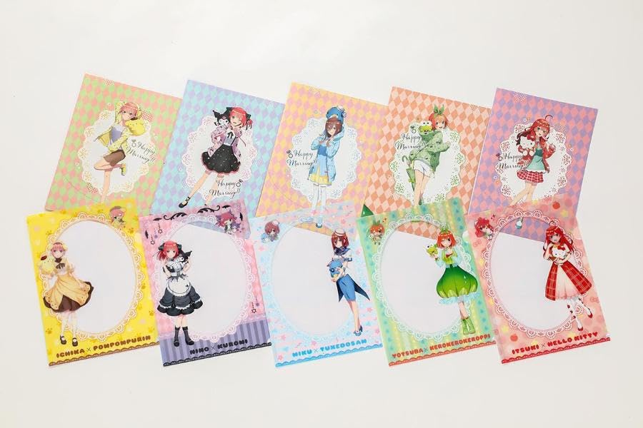 五等分の花嫁×サンリオキャラクターズ メモリアルクリアファイルブック - "the quintessential quintuplets" x sanrio memorial clear folder book - Ảnh 3